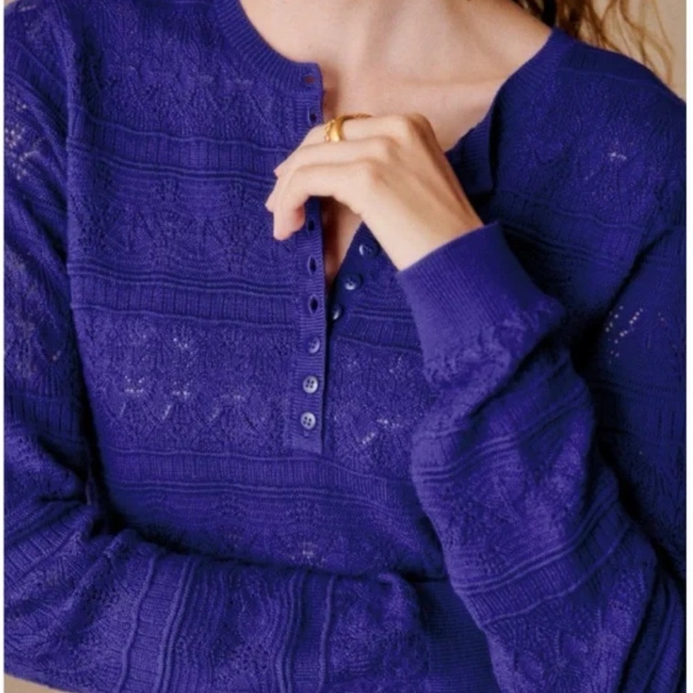 Sezane Lyna Jumper Violet - Size L
